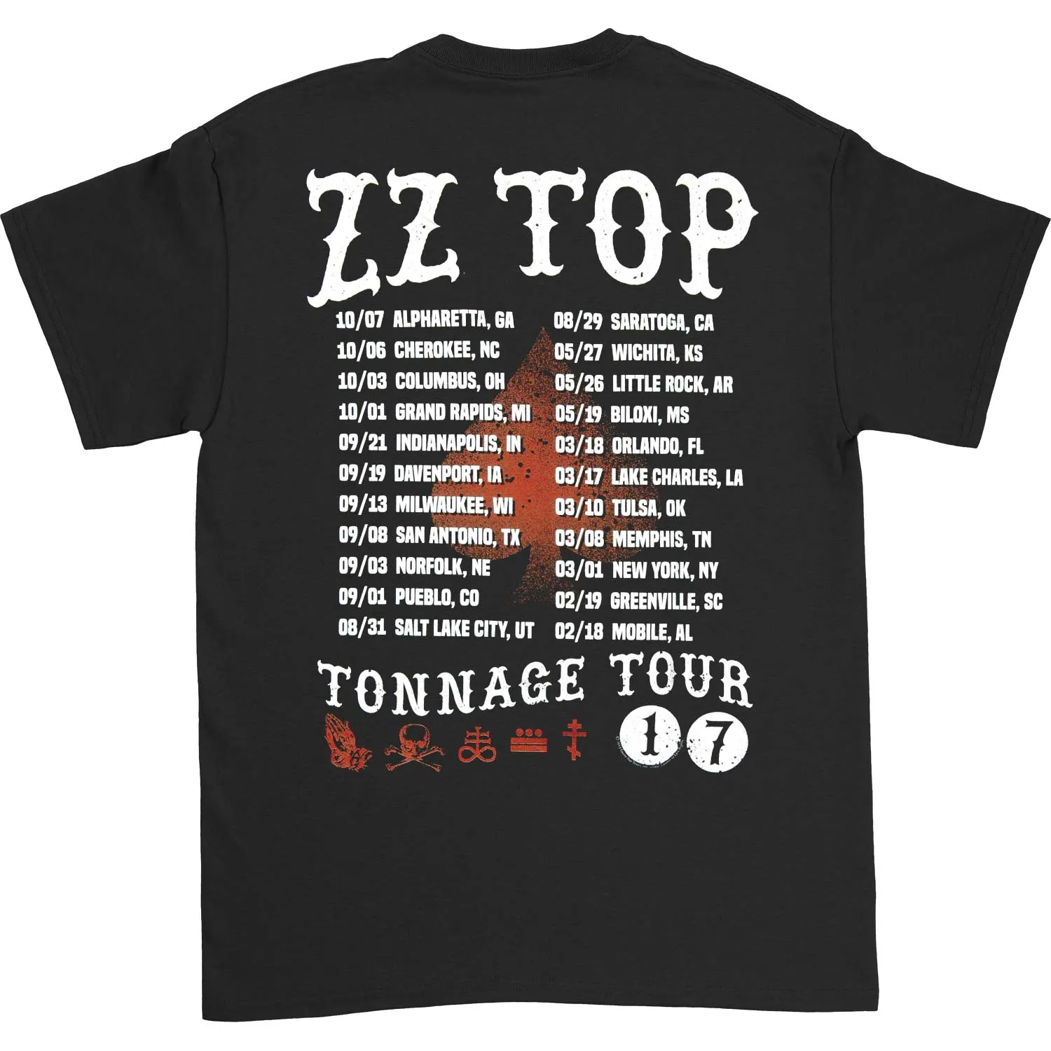 Tonnage Tour 17 T-shirt sold by Rockabilia product image thumbnail 2