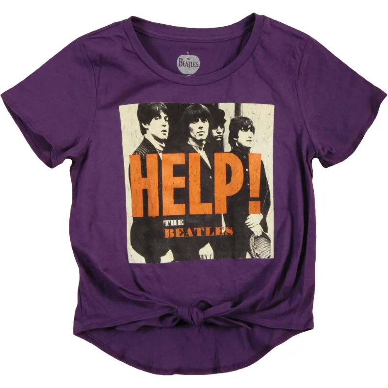 Help Front-Tie Ladies Junior Top sold by Rockabilia
