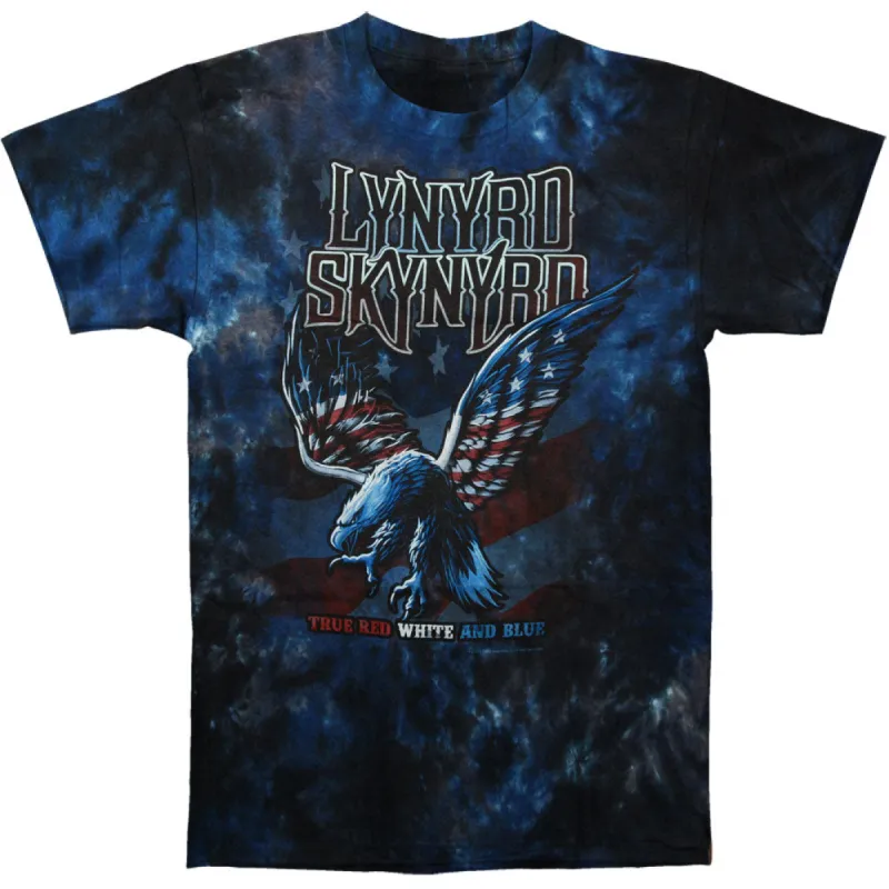 True, Red, White & Blue Tie Dye T-shirt sold by Rockabilia