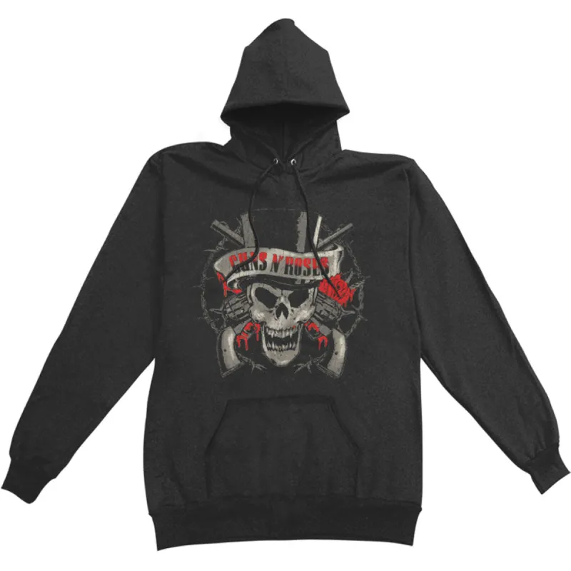 Distressed Skull Hooded Sweatshirt sold by Rockabilia