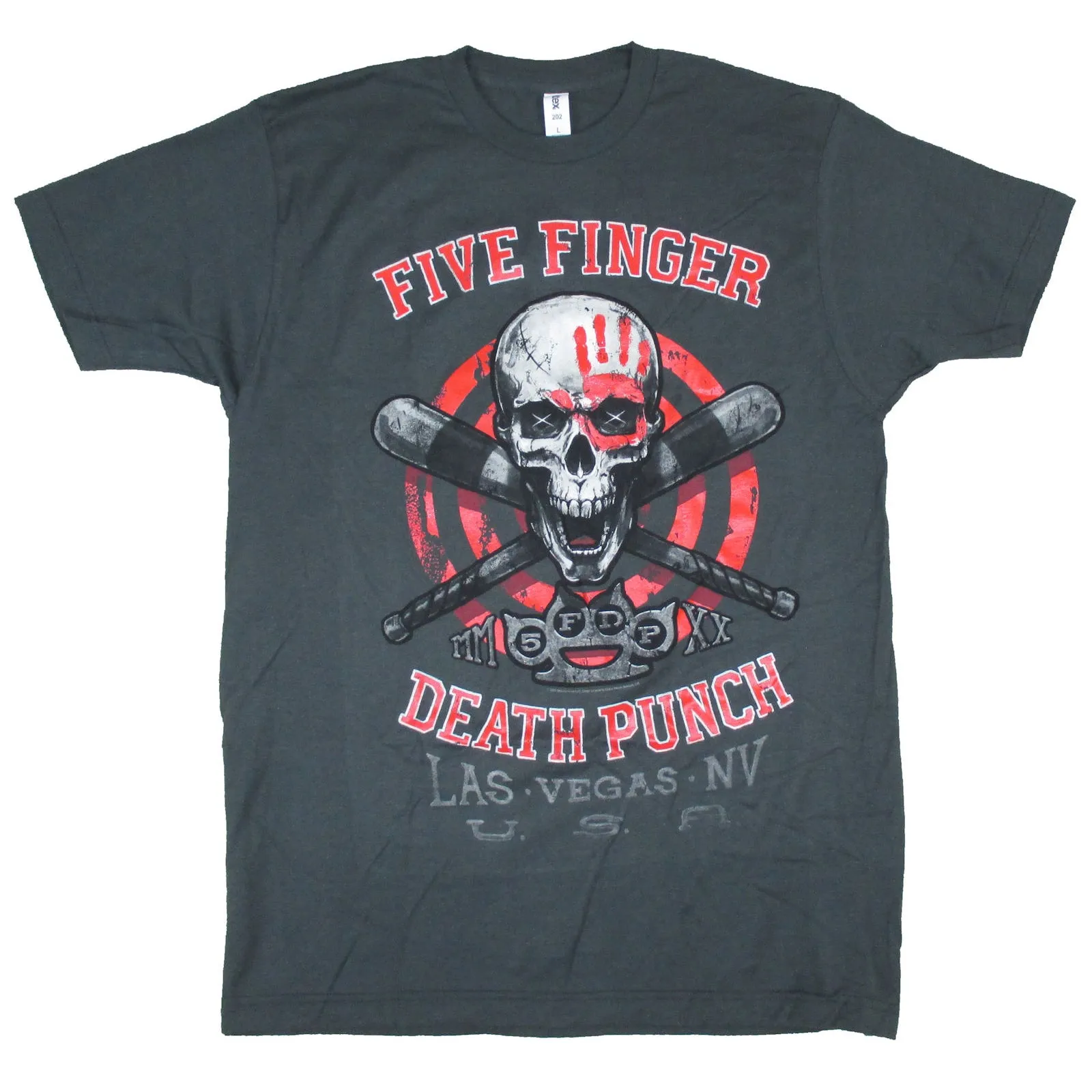 Baseball Skull Las Vegas T-shirt sold by Rockabilia