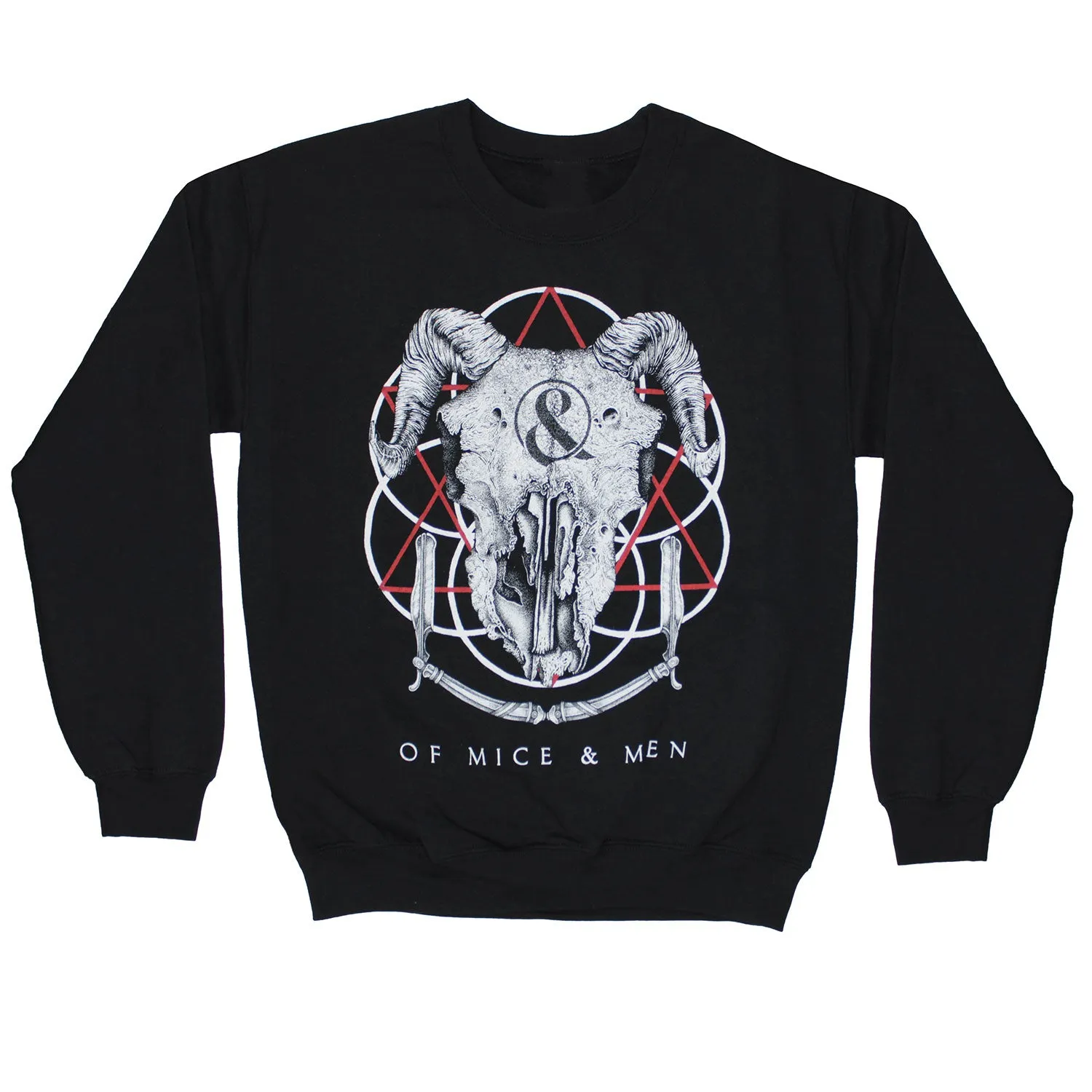 Ram Skull Sweatshirt sold by Rockabilia