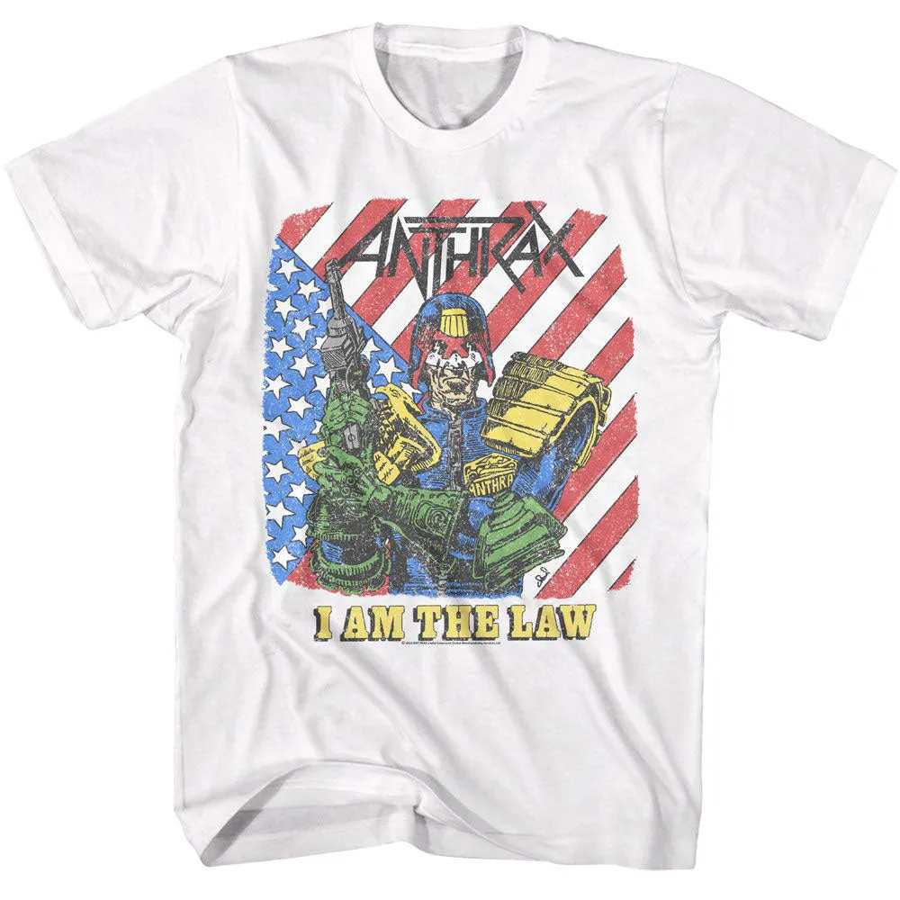 Anthrax I Am The Law T-shirt sold by Rockabilia
