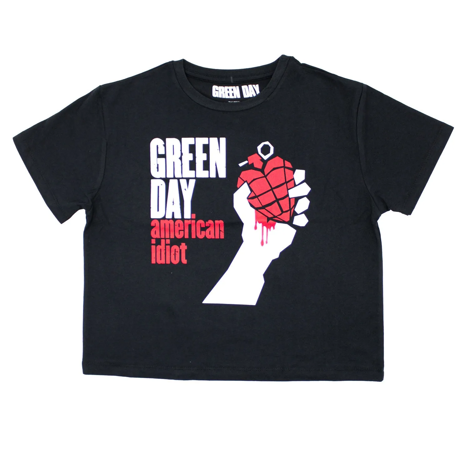 American Idiot Ladies Crop Top Junior Top sold by Rockabilia