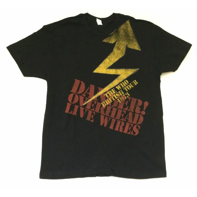 Danger British Tour 1973 Live Wires T-shirt sold by Rockabilia