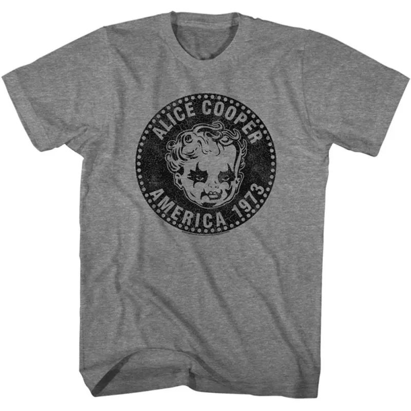 Alice Cooper America 1973 T-shirt sold by Rockabilia