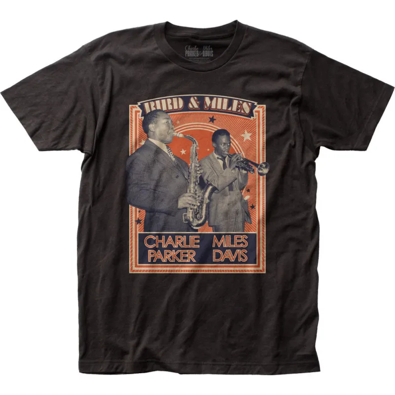 Bird & Miles Poster Slim Fit T-shirt sold by Rockabilia