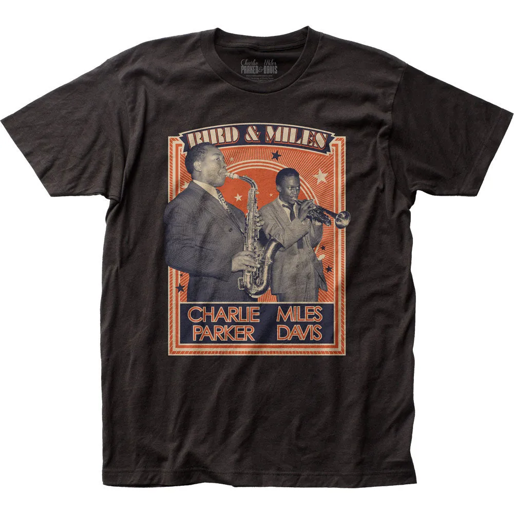 Bird & Miles Poster Slim Fit T-shirt sold by Rockabilia