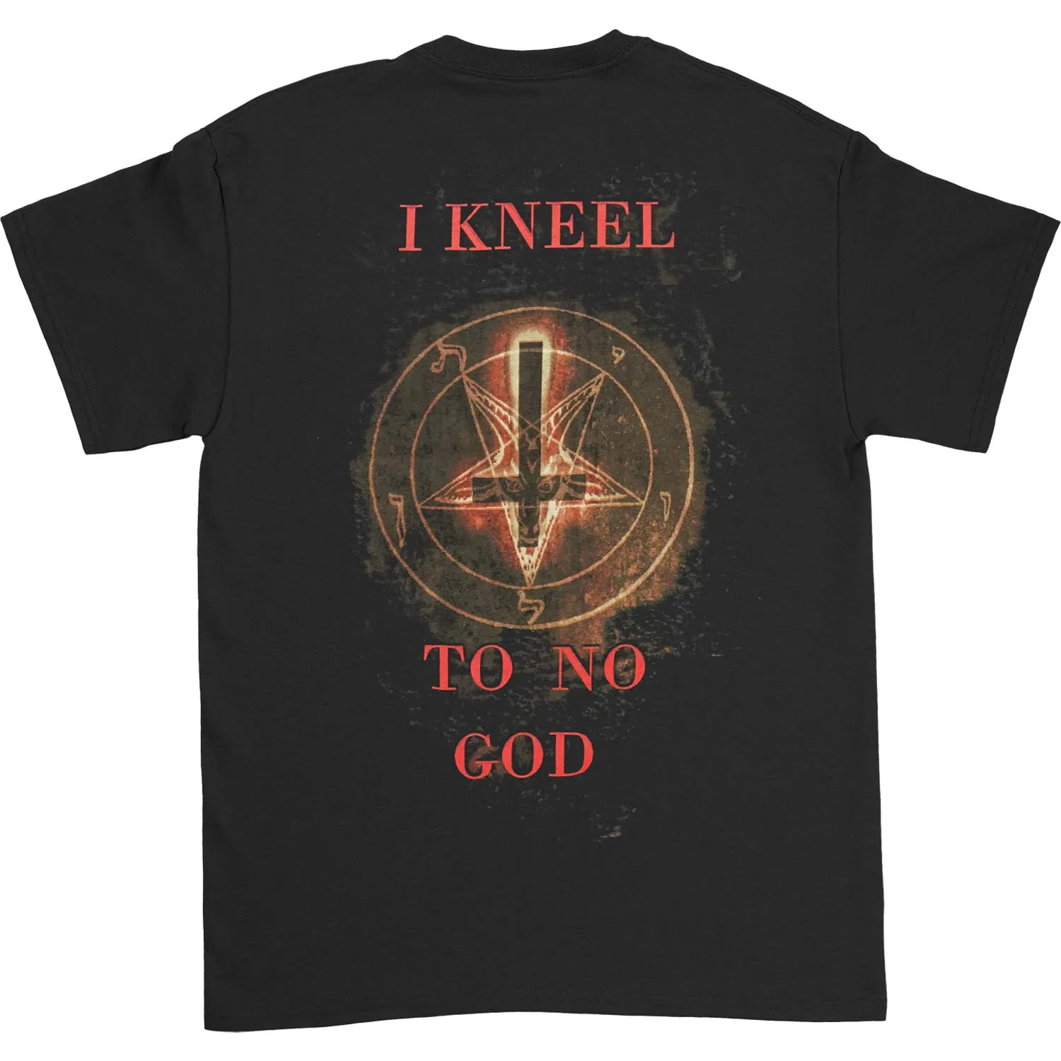 I Kneel To No God T-shirt sold by Rockabilia product image thumbnail 2