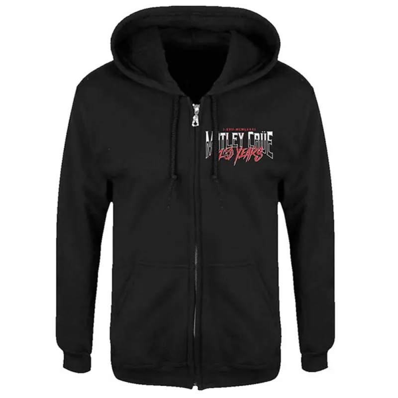 40 Years (Back Print) Zippered Hooded Sweatshirt sold by Rockabilia