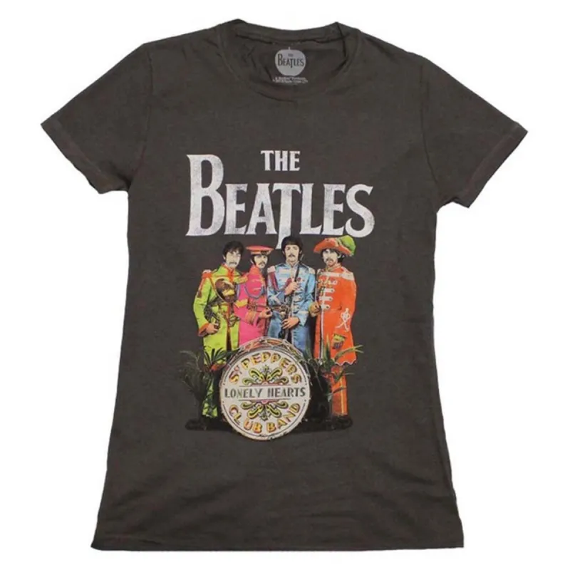 Sgt. Peppers Charcoal (Women's) Ladies Tee Junior Top sold by Rockabilia
