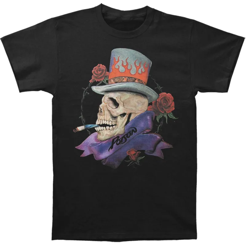 Skull Smokin Slim Fit T-shirt sold by Rockabilia