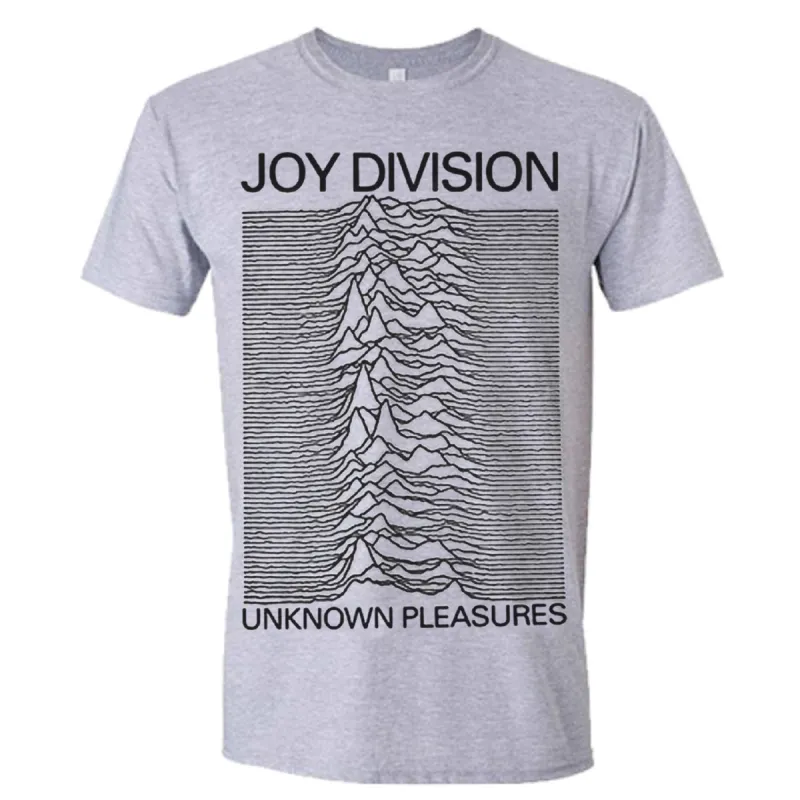 Unknown Pleasures (grey) T-shirt made by Rockabilia