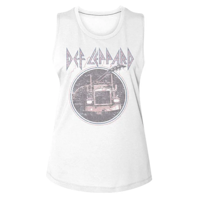 Pinktruckblue Womens Tank sold by Rockabilia