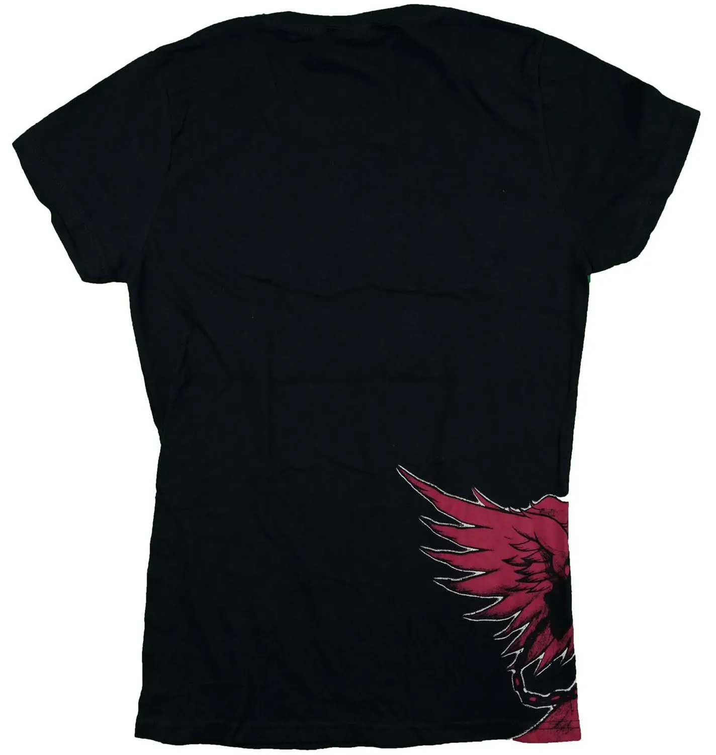 Red Stencil Logo With Chained Anget Girl Junior Top sold by Rockabilia product image thumbnail 2