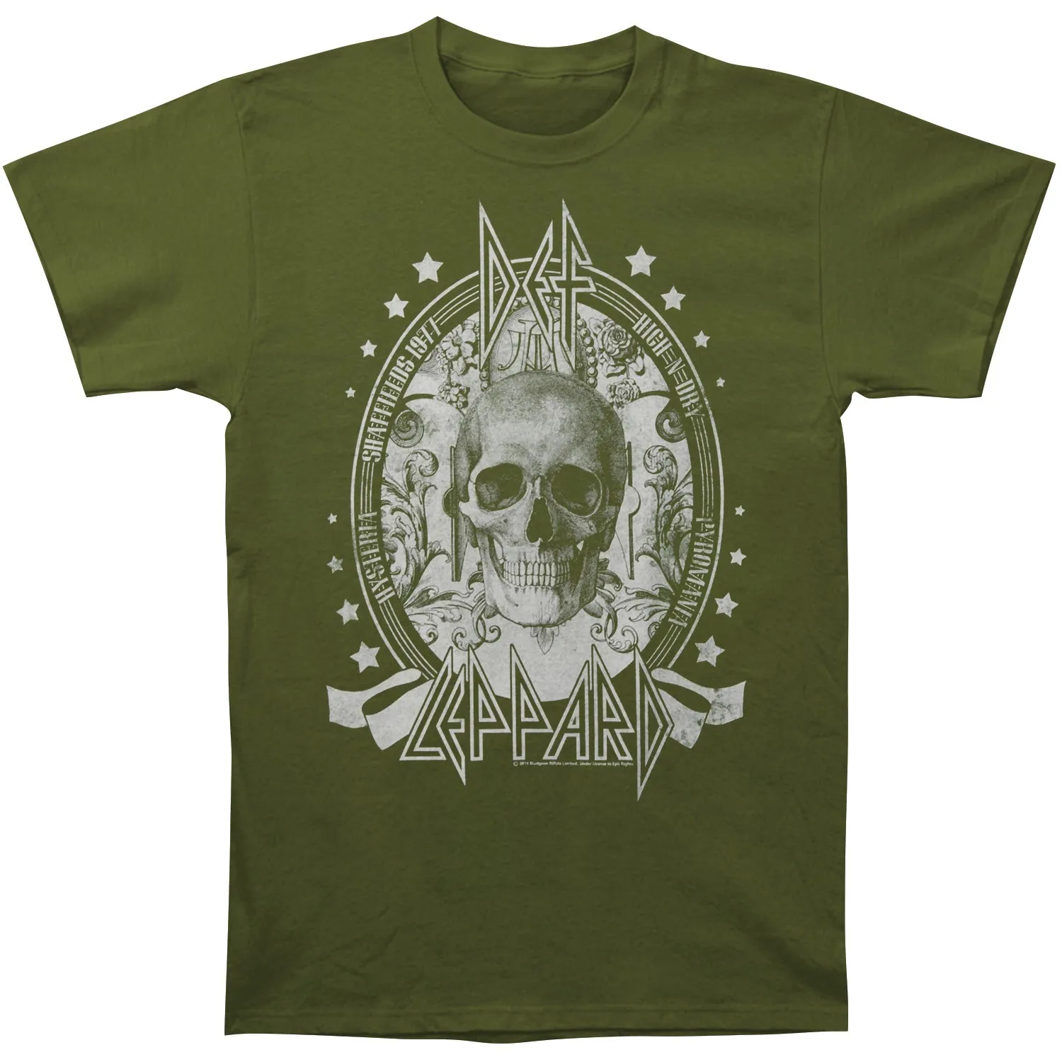 Skull Slim Fit T-shirt sold by Rockabilia