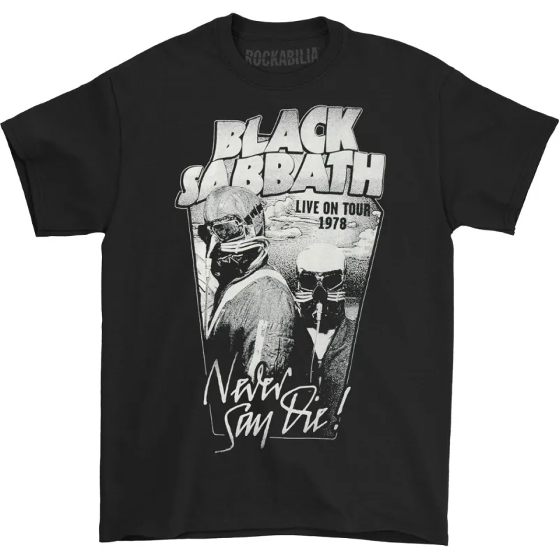 Never Say Die 1978 T-shirt sold by Rockabilia