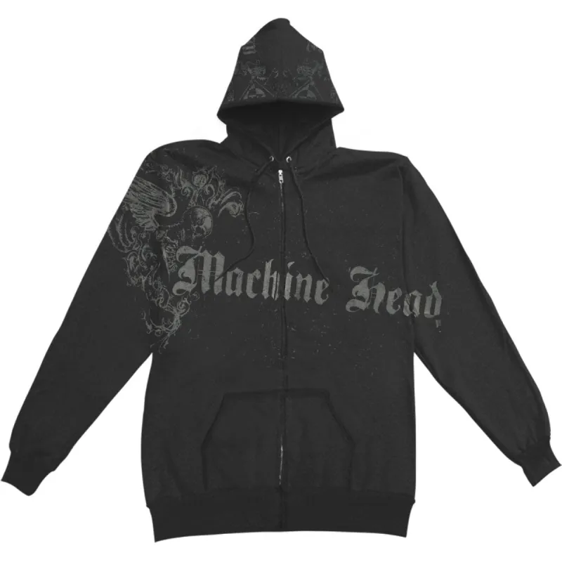 Ornate Zippered Hooded Sweatshirt sold by Rockabilia