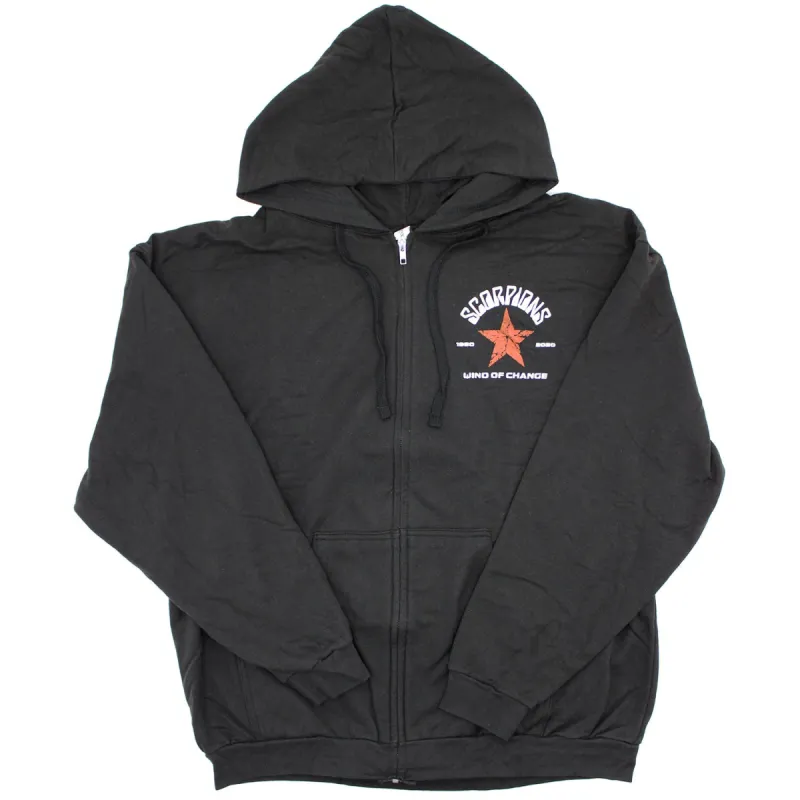 Wind Of Change Zip Up Hooded Fleece Zippered Hooded Sweatshirt sold by Rockabilia