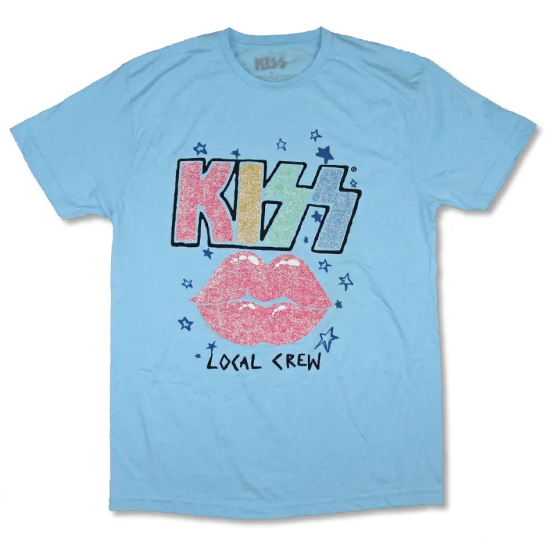 Local Crew Lips Stars T-shirt sold by Rockabilia