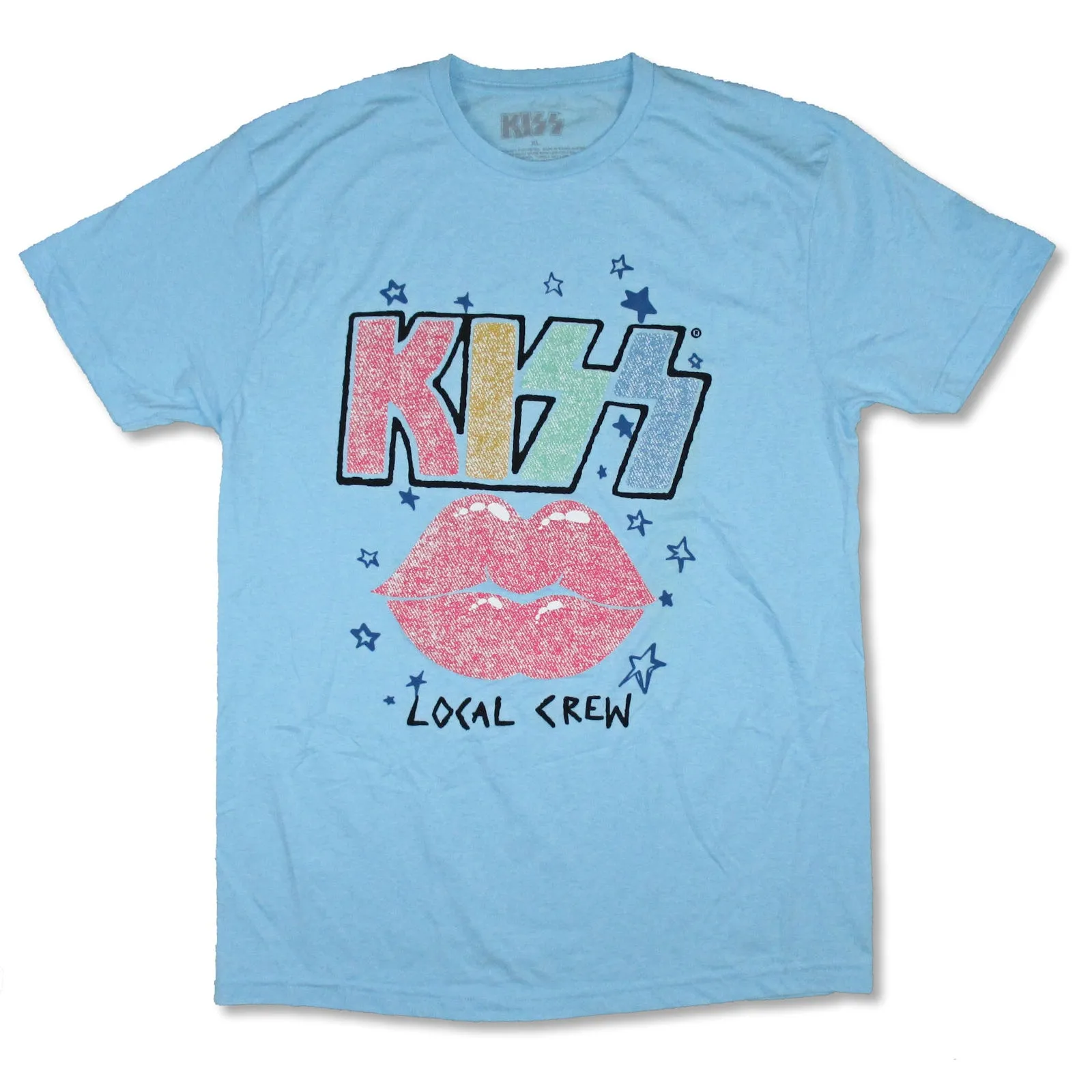 Local Crew Lips Stars T-shirt sold by Rockabilia