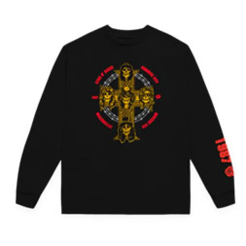 Appetite Cross Long Sleeve Tee Long Sleeve sold by Rockabilia