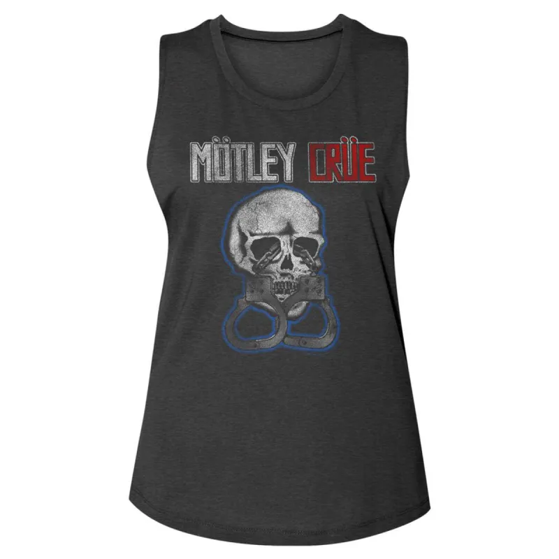 Skull & Cuffs Womens Tank sold by Rockabilia