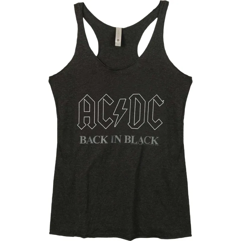 Back In Black Womens Tank sold by Rockabilia