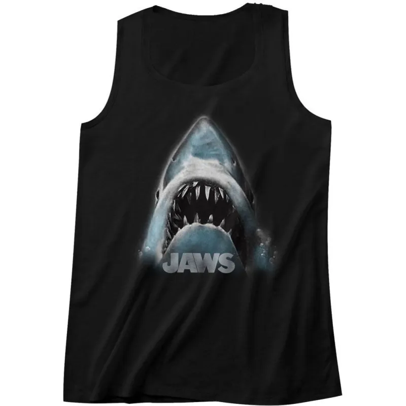 Jaws Head Logo Mens Tank sold by Rockabilia