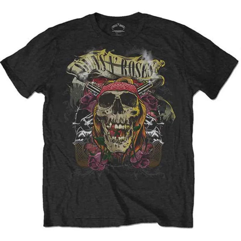 Trashy Skull (Back Print) Slim Fit T-shirt sold by Rockabilia