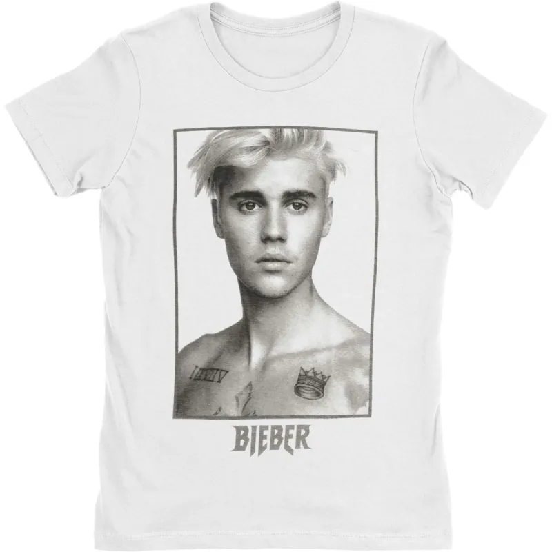 Sorry Ladies Tee Junior Top made by Justin Bieber