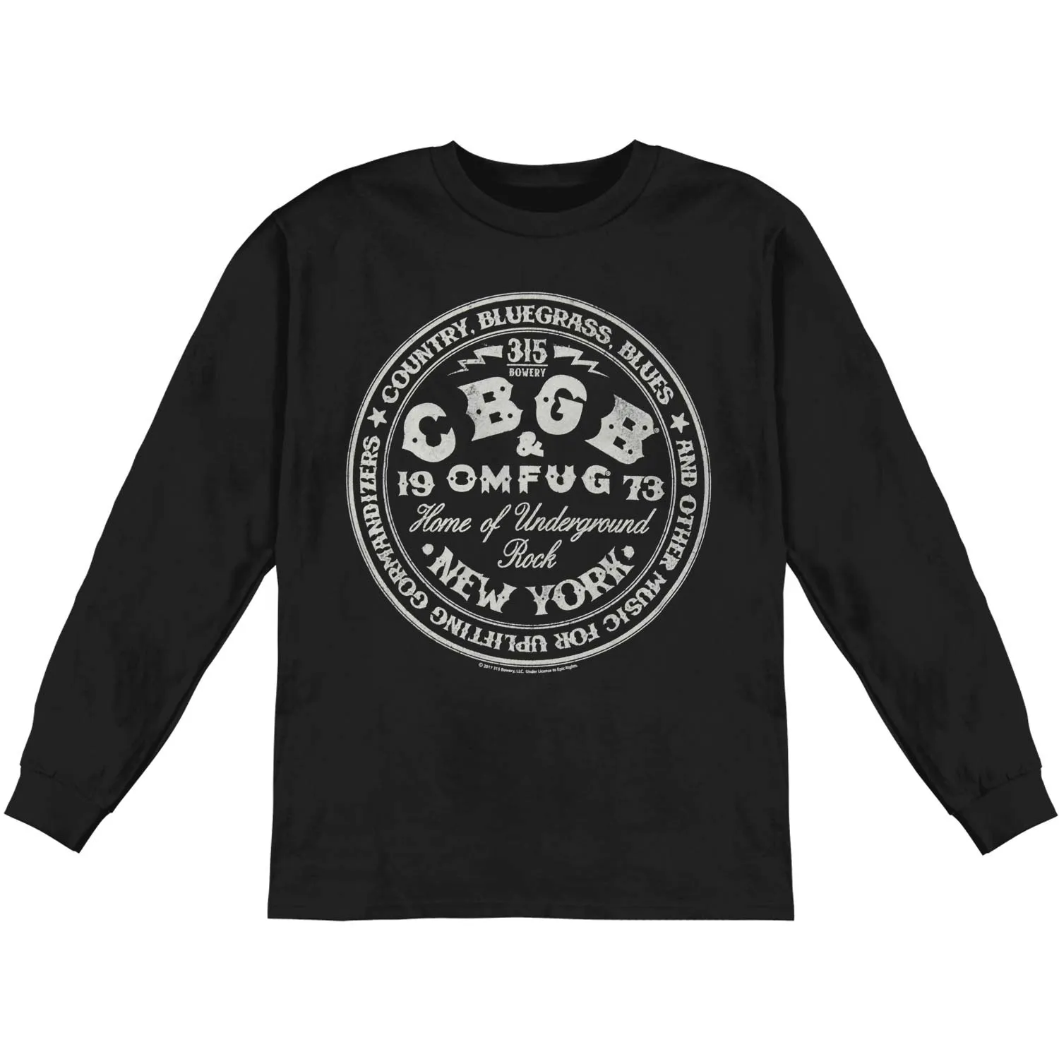 Cbgbcircle Long Sleeve sold by Rockabilia
