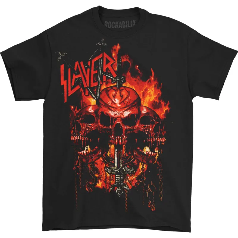 Tri-Skull T-shirt sold by Rockabilia