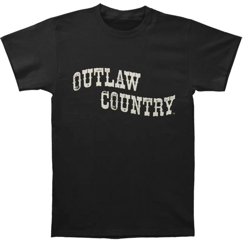 Outlaw Country Slim Fit T-shirt sold by Rockabilia