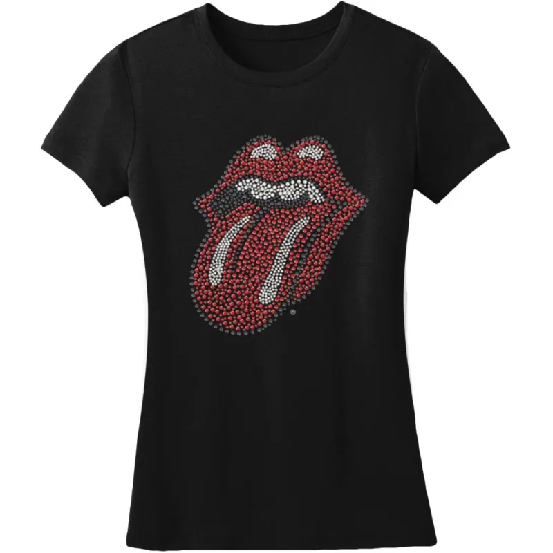 Classic Tongue Rhinestone Junior Top sold by Rockabilia