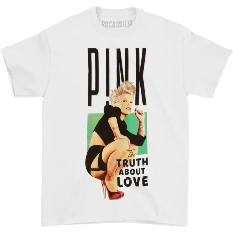 Truth About Love 2013 Tour City Info Phoenix - Boston T-shirt sold by Rockabilia