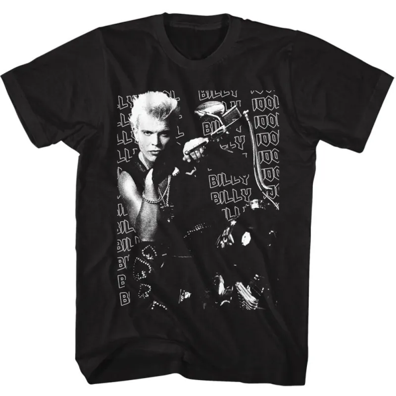 Billy Idol Motorcycle Photo T-shirt sold by Rockabilia