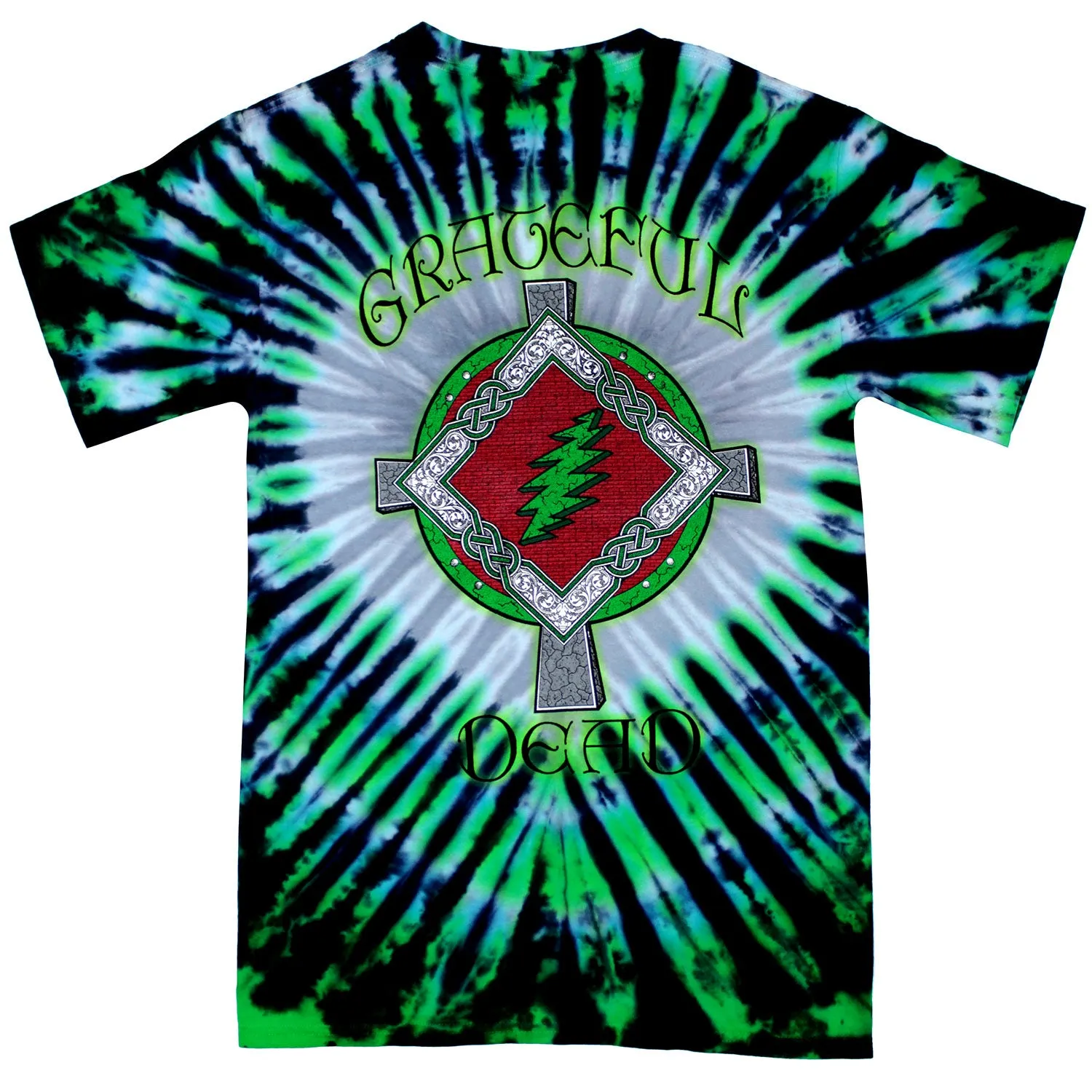 Shamrock Tie Dye T-shirt sold by Rockabilia product image thumbnail 2