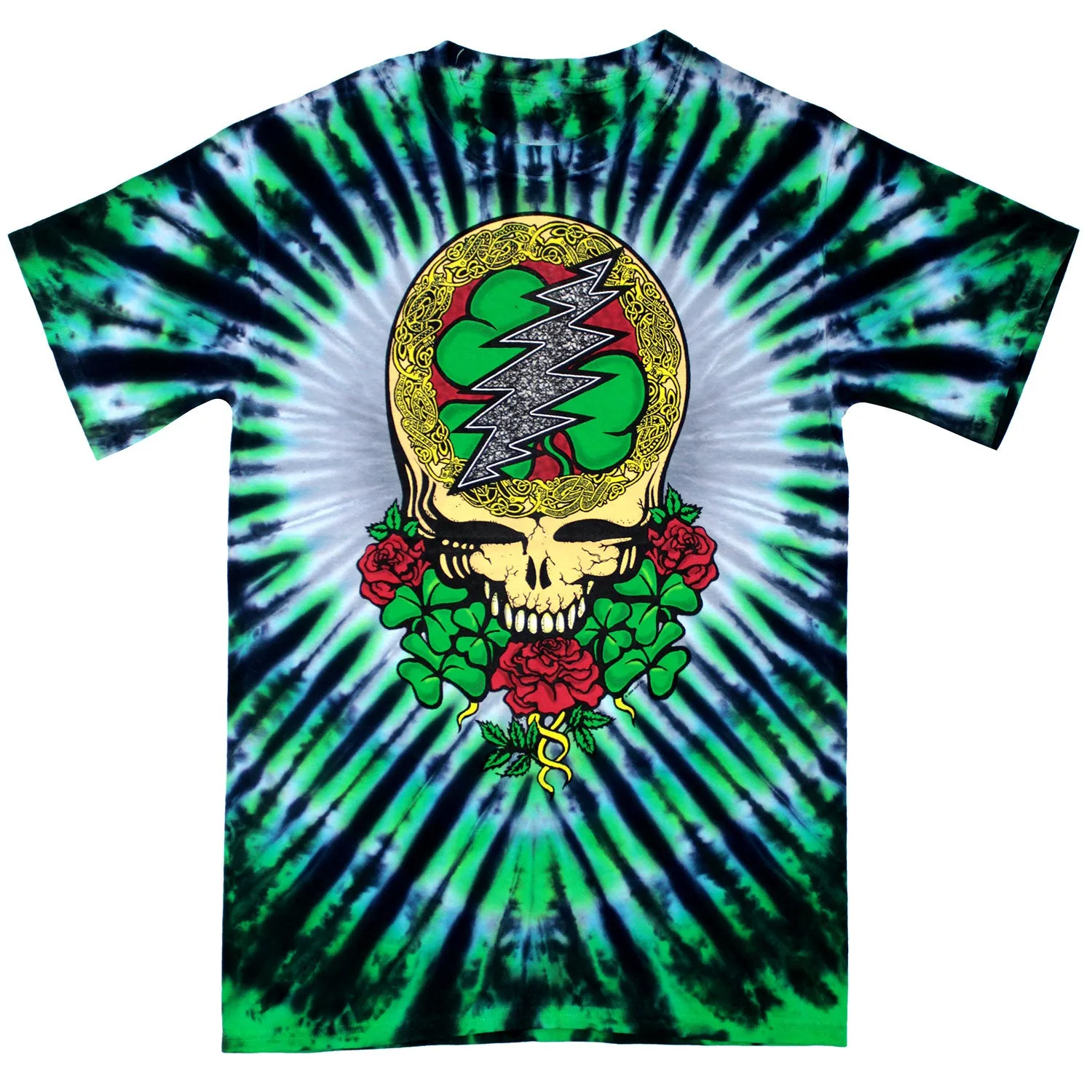 Shamrock Tie Dye T-shirt sold by Rockabilia