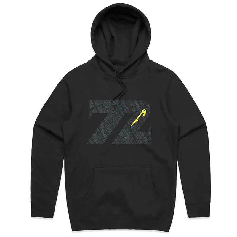 72 Seasons Charred Logo Hooded Sweatshirt sold by Rockabilia