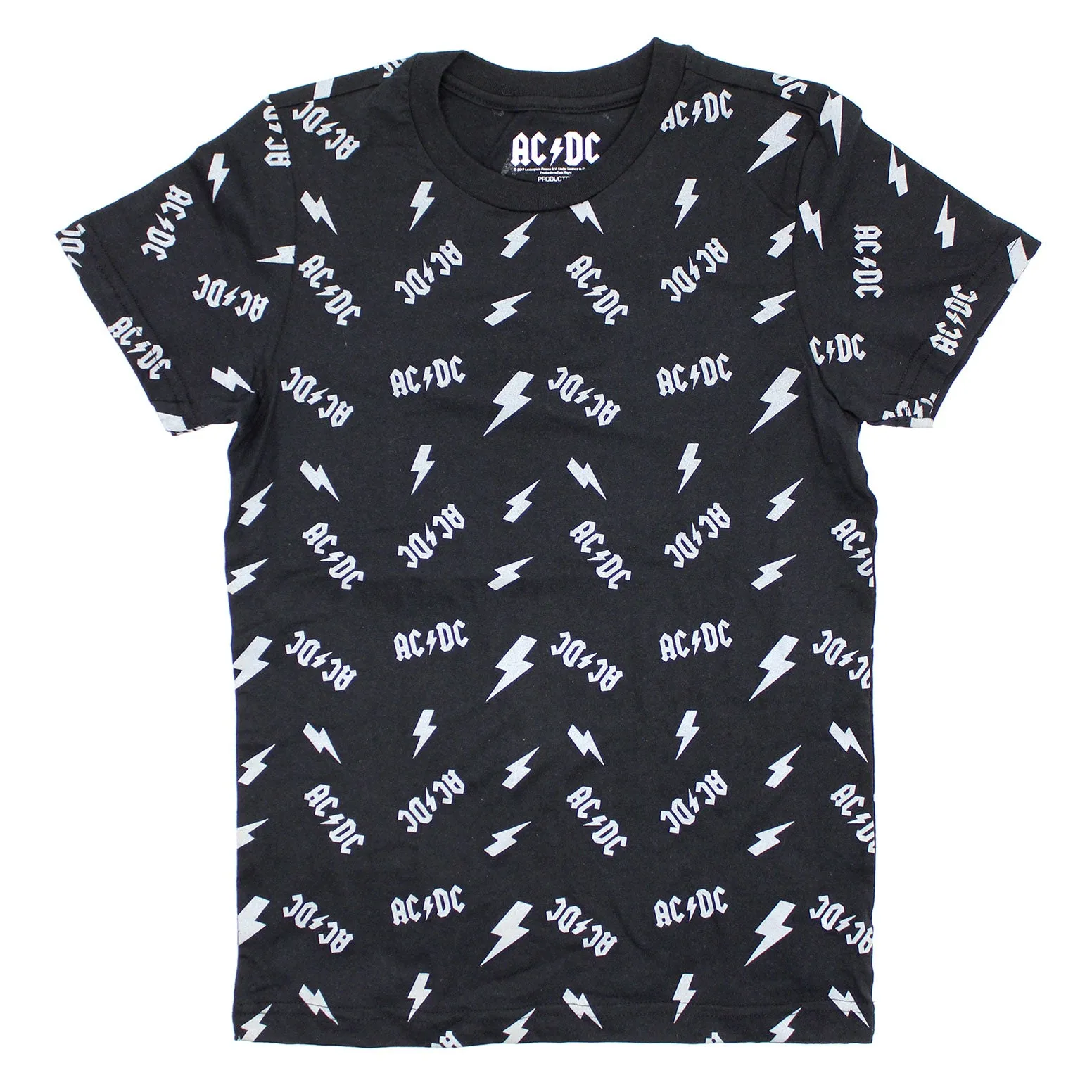 Allover Print Logos & Lightning Bolts T-shirt sold by Rockabilia