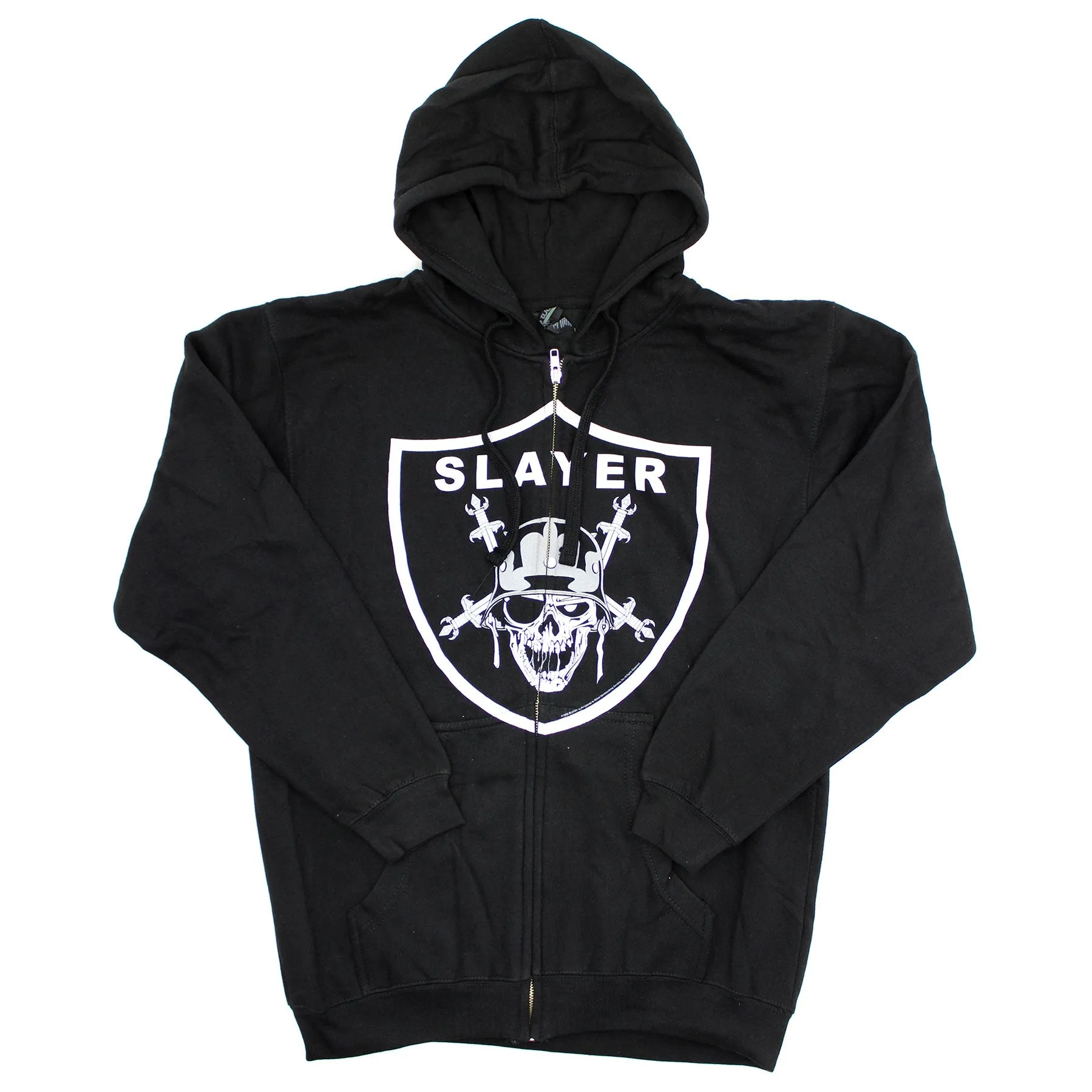 Raiders Logo Zippered Hooded Sweatshirt sold by Rockabilia