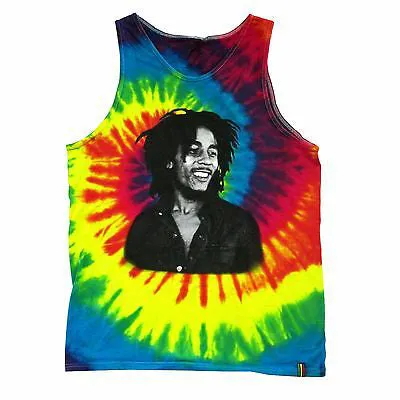 Bust Image Tie Dye Tank Top Mens Tank sold by Rockabilia