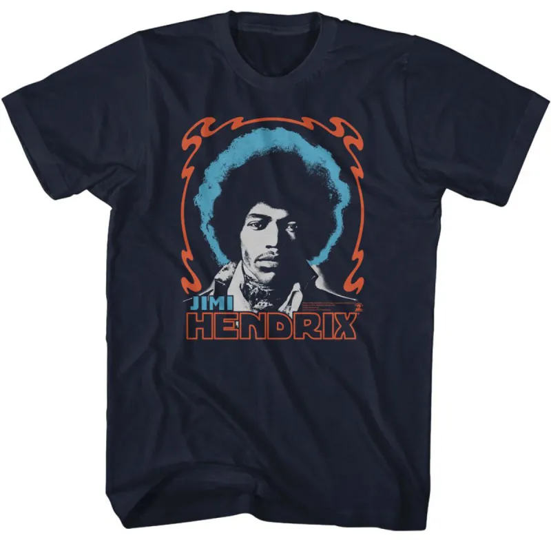 Jimi Hendrix Tri Color Jimi T-shirt sold by Rockabilia