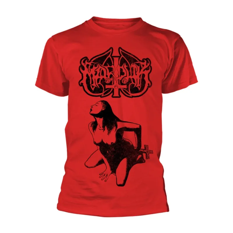 Fuck Me Jesus (red) T-shirt sold by Rockabilia