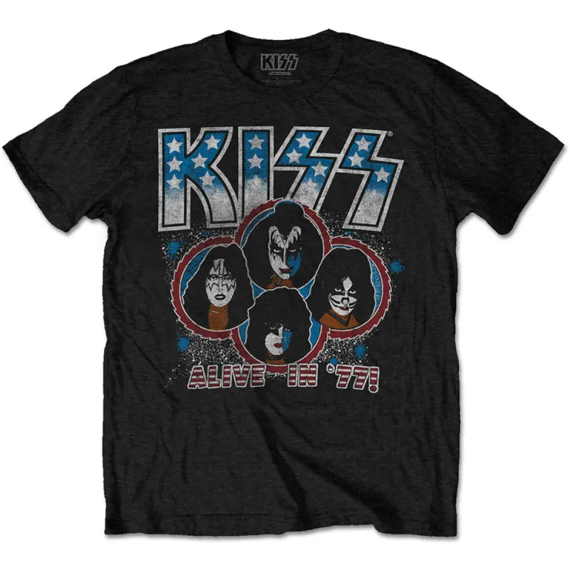 Alive In '77 Slim Fit T-shirt sold by Rockabilia