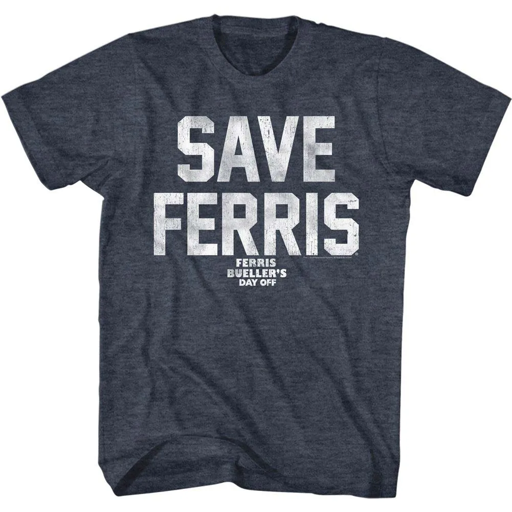 Save Ferris Wht Ink T-shirt sold by Rockabilia