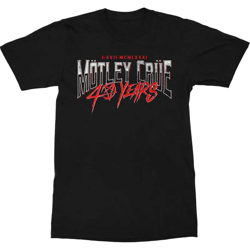 40 Years Slim Fit T-shirt sold by Rockabilia