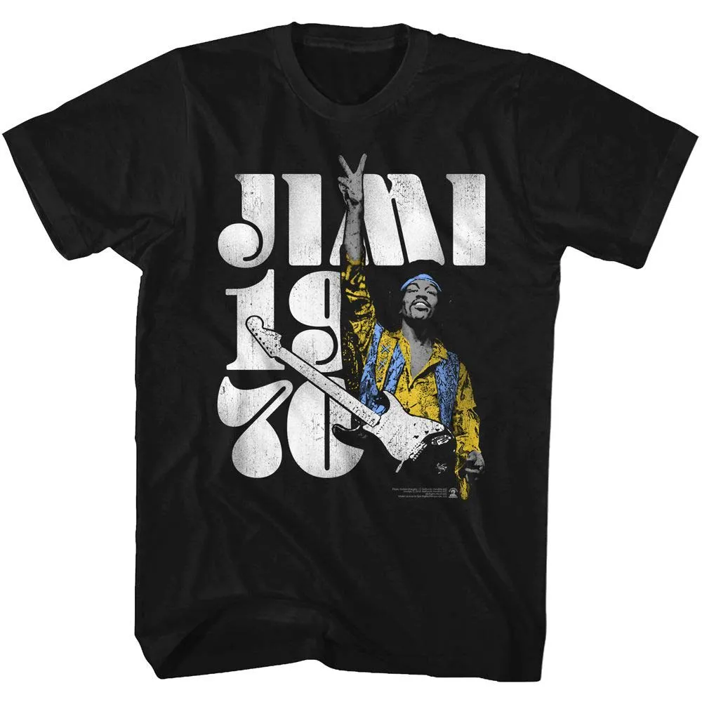 Peace Jimi T-shirt sold by Rockabilia