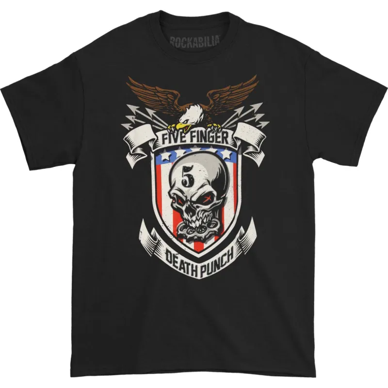 Stars & Stripes Shield T-shirt sold by Rockabilia